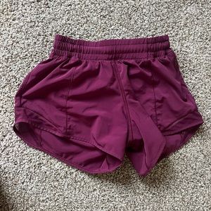Magenta/purple lululemon shorts